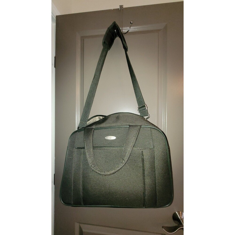 Samsonite Carry-On Shoulder Bag Weekender Luggage Green 16.5"W x 7"D x 11.5" H
